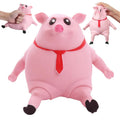 Pink squishy pig toy